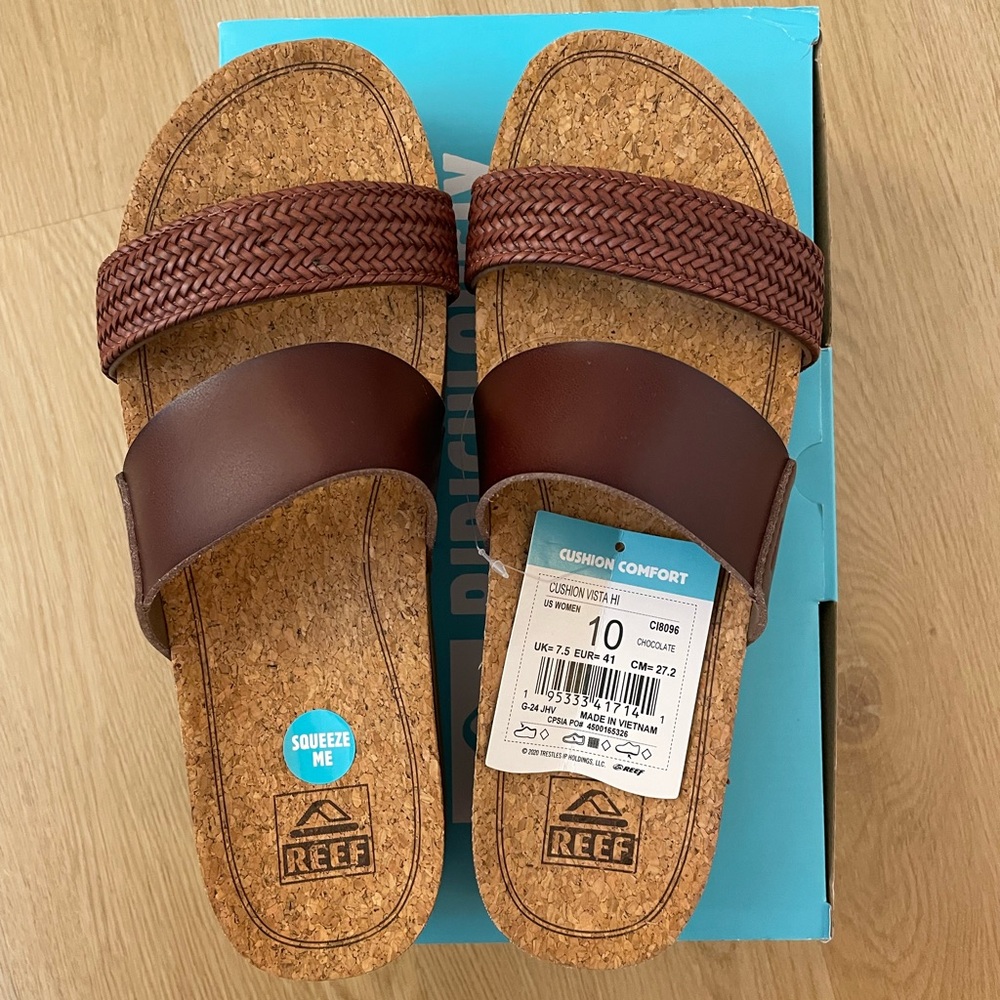 Reef Chocolate Cushion Vista Sandals